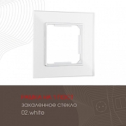 Рамка на 1 пост Arte Milano am-503.02 503.02-1.white цвет Белый-1