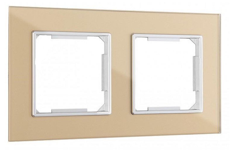 Рамка на 2 поста Arte Milano am-503.02 503.02-2.shampan 