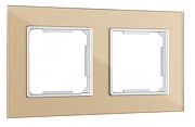 Рамка на 2 поста Arte Milano am-503.02 503.02-2.shampan цвет Бежевый
