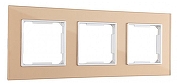 Рамка на 3 поста Arte Milano am-503.02 503.02-3.shampan цвет Бежевый