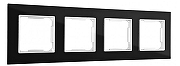 Рамка на 4 поста Arte Milano am-503.02 503.02-4.black цвет Черный