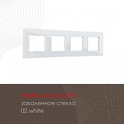 Рамка на 4 поста Arte Milano am-503.02 503.02-4.white цвет Белый-1