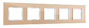 Рамка на 5 постов Arte Milano am-503.02 503.02-5.shampan цвет Бежевый