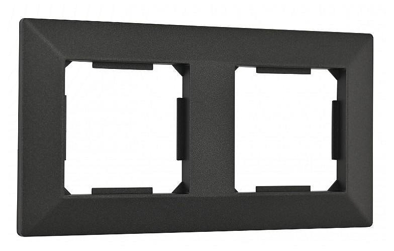 Рамка на 2 поста Arte Milano am-503.03 503.03-2.black 