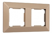 Рамка на 2 поста Arte Milano am-503.03 503.03-2.shampan цвет Бежевый