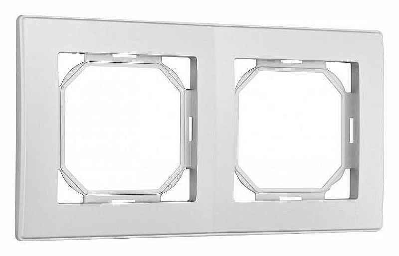 Рамка на 2 поста Arte Milano am-503.06 503.06-2.silver 