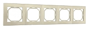 Рамка на 5 постов Arte Milano am-503.06 503.06-5.shampan цвет Бежевый