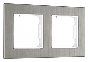 Рамка на 2 поста Arte Milano am-503.12 503.12-2.grey цвет Серый
