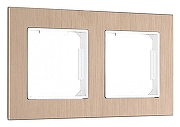 Рамка на 2 поста Arte Milano am-503.12 503.12-2.shampan цвет Бежевый