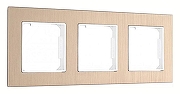 Рамка на 3 поста Arte Milano am-503.12 503.12-3.shampan цвет Бежевый