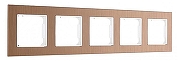 Рамка на 5 постов Arte Milano am-503.12 503.12-5.brown цвет Коричневый
