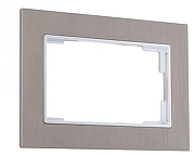 Рамка для двойной розетки Arte Milano am-503.12 503.12-double.grey цвет Серый