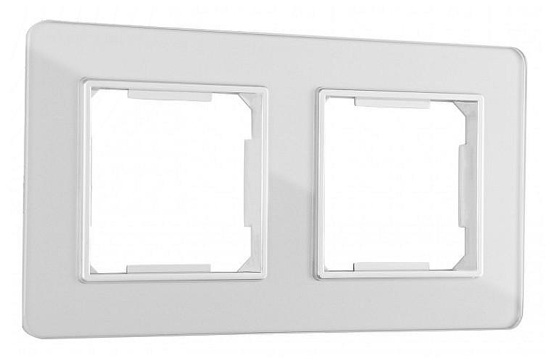 Рамка на 2 поста Arte Milano am-503.14 503.14-2.silver 