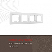 Рамка на 4 поста Arte Milano am-503.14 503.14-4.white цвет Белый-1