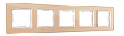 Рамка на 5 постов Arte Milano am-503.14 503.14-5.shampan цвет Бежевый