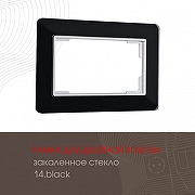 Рамка для двойной розетки Arte Milano am-503.14 503.14-double.black цвет Черный-1