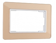 Рамка для двойной розетки Arte Milano am-503.14 503.14-double.shampan цвет Бежевый