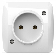 Розетка без заземления Elbi Eleсtriс Alsu 7 504-010200-215 цвет Белый