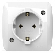 Розетка с заземлением Elbi Eleсtriс Alsu 7 504-010200-217 цвет Белый