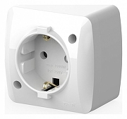 Розетка с заземлением Elbi Eleсtriс Alsu 7 504-010200-217 цвет Белый-1