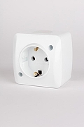 Розетка с заземлением Elbi Eleсtriс Alsu 7 504-010200-217 цвет Белый-6