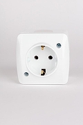 Розетка с заземлением Elbi Eleсtriс Alsu 7 504-010200-217 цвет Белый-7