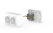 Розетка двойная с заземлением Elbi Eleсtriс Alsu 7 504-010200-907 цвет Белый-4