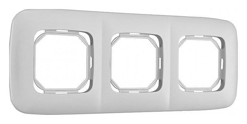 Рамка на 3 поста Arte Milano am-505.05 505.05-3.silver 