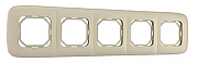 Рамка на 5 постов Arte Milano am-505.05 505.05-5.shampan цвет Бежевый