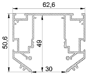 Профиль-держатель Lightstar Teta 505427 цвет арматуры Черный-3