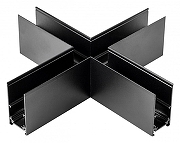 Соединитель X-образный для треков Lightstar Uno 509187 цвет арматуры Черный