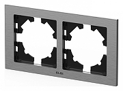 Рамка на 2 поста Elbi Eleсtriс Arya 511-021000-226 цвет Серебро-1