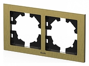 Рамка на 2 поста Elbi Eleсtriс Arya 511-021200-226 цвет Золото-1