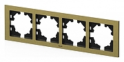 Рамка на 4 поста Elbi Eleсtriс Arya 511-021200-228 цвет Золото-1