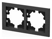 Рамка на 2 поста Elbi Eleсtriс Arya 511-021300-226 цвет Черный-1