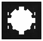 Рамка на 1 пост Elbi Eleсtriс Arya 511-021300-271 цвет Черный-2