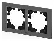 Рамка на 2 поста Elbi Eleсtriс Arya 511-023700-226 цвет Черный-1