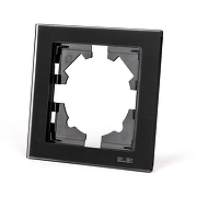 Рамка на 1 пост Elbi Eleсtriс Arya 511-023700-271 цвет Черный-4