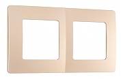 Рамка на 2 поста Arte Milano am-517.17 517.17-2.shampan цвет Бежевый