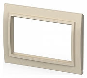 Рамка для двойной розетки Elbi Eleсtriс Zena 608-010300-907 цвет Бежевый-1