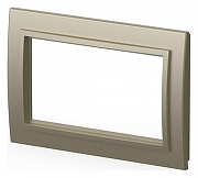 Рамка для двойной розетки Elbi Eleсtriс Zena 608-011400-907 цвет Металлик-1