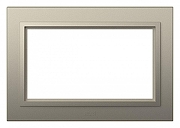 Рамка для двойной розетки Elbi Eleсtriс Zena 608-011400-908 цвет Металлик