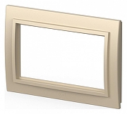 Рамка для двойной розетки Elbi Eleсtriс Zena 608-012500-907 цвет Слоновая кость-1