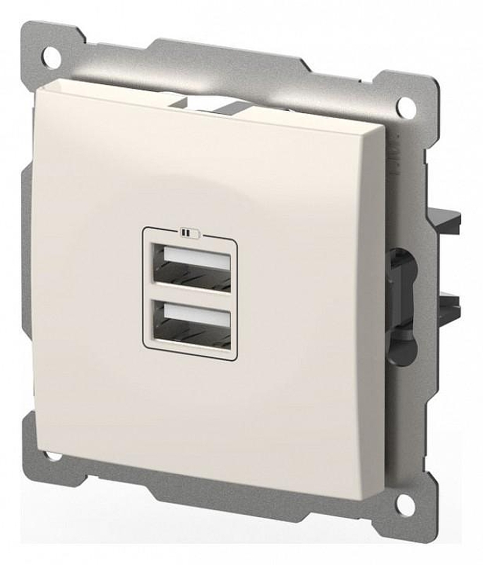 Розетка 2хUSB type A без рамки Elbi Eleсtriс Zena Vega 609-010200-143 