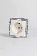 Розетка с заземлением и со шторкой, без рамки Elbi Eleсtriс Zena Vega 609-010200-243 цвет Белый-4