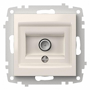 ТВ-розетка оконечная без рамки Elbi Eleсtriс Zena Vega 609-010200-273 цвет Белый-1