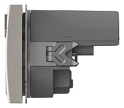 Розетка с заземлением и со шторкой и 2хUSB type A, без рамки Elbi Eleсtriс Zena Vega 609-010200-317 цвет Белый-2