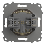 Розетка с заземлением, без рамки Elbi Eleсtriс Zena Vega 609-010300-217 цвет Бежевый-3