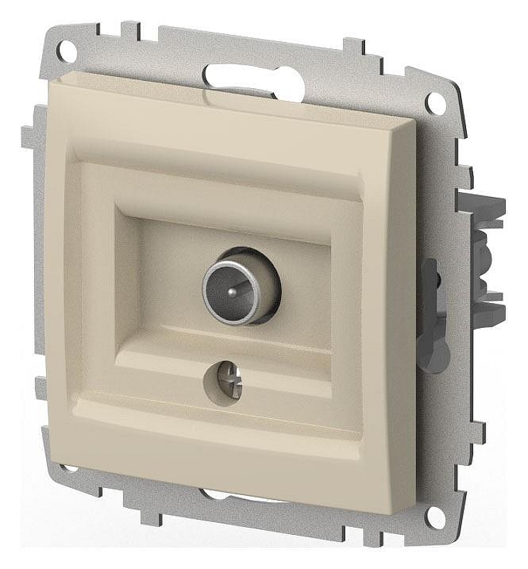 ТВ-розетка проходная без рамки Elbi Eleсtriс Zena Vega 609-010300-272 