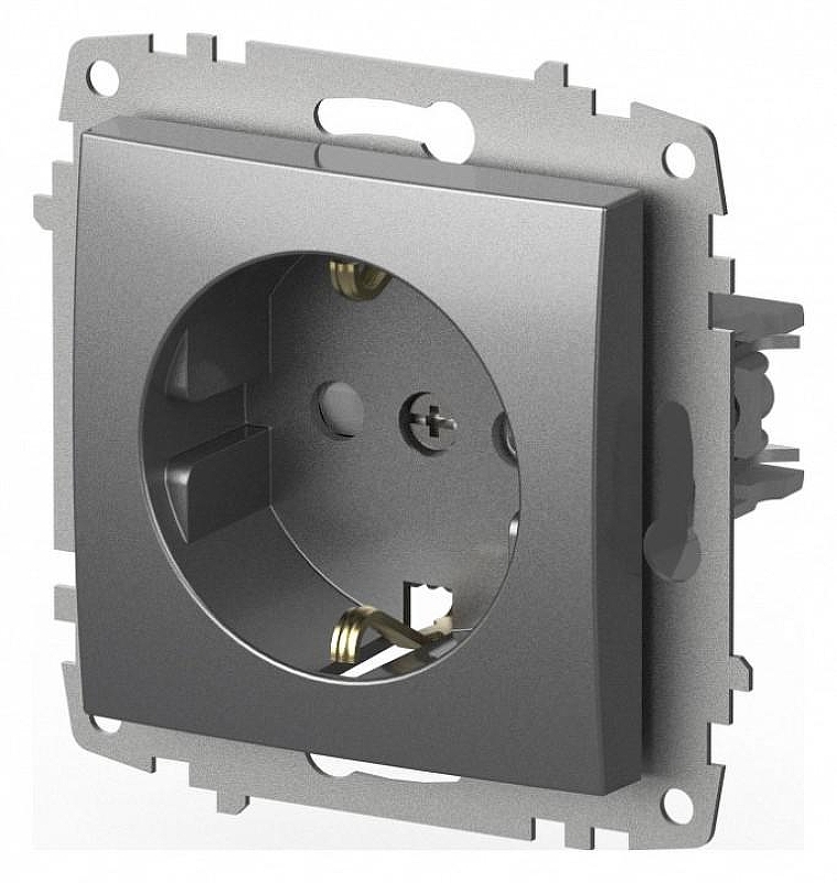 Розетка с заземлением и со шторкой, без рамки Elbi Eleсtriс Zena Vega 609-011000-243 